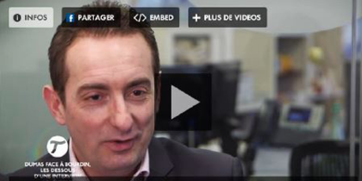 Frédéric Dumoulin responsable du service politique de l’AFP, interviewé sur Canal+ dans l’émission "Le Tube"