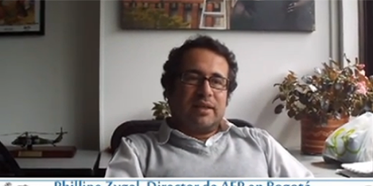 Reportage sur les correspondants de presse en Colombie : Philippe Zygel interviewé